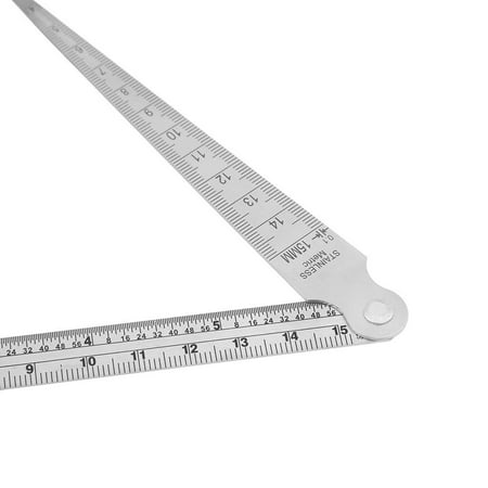 Vernier Calipers,Stainless Steel Welding Taper Gap Gauge Depth Ruler Hole Inspection Tool,for Measuring 